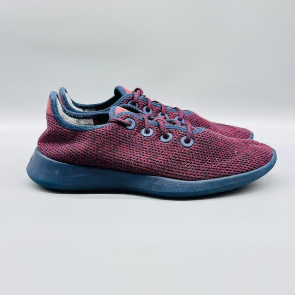 Allbirds Shoes Mens 10 Red Blue Tree Runners Knit Lightweight Eco Sneakers main image 7